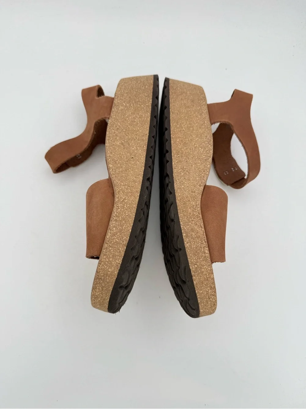 Papillo by Birkenstock women’s Glenda Wedge Nubuck leather sandals shoes 8/ 8.5